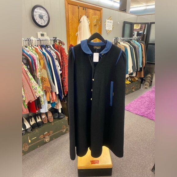 Geiger Sz. Large Blue Wool Coat - Picture 1 of 4